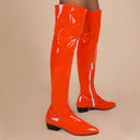 Women's Low-Heel Over-the-Knee Zip Boots