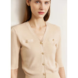 Minimalist Slim Knitted Cardigan for Women