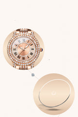 Exquisite And Elegant Sparkling Quartz Watch With Diamonds - Dazpy