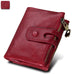 Anti-theft brush RFID first layer cowhide wallet - Dazpy