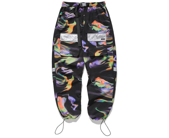 Buckle streamer sweatpants