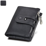 Anti-theft brush RFID first layer cowhide wallet - Dazpy