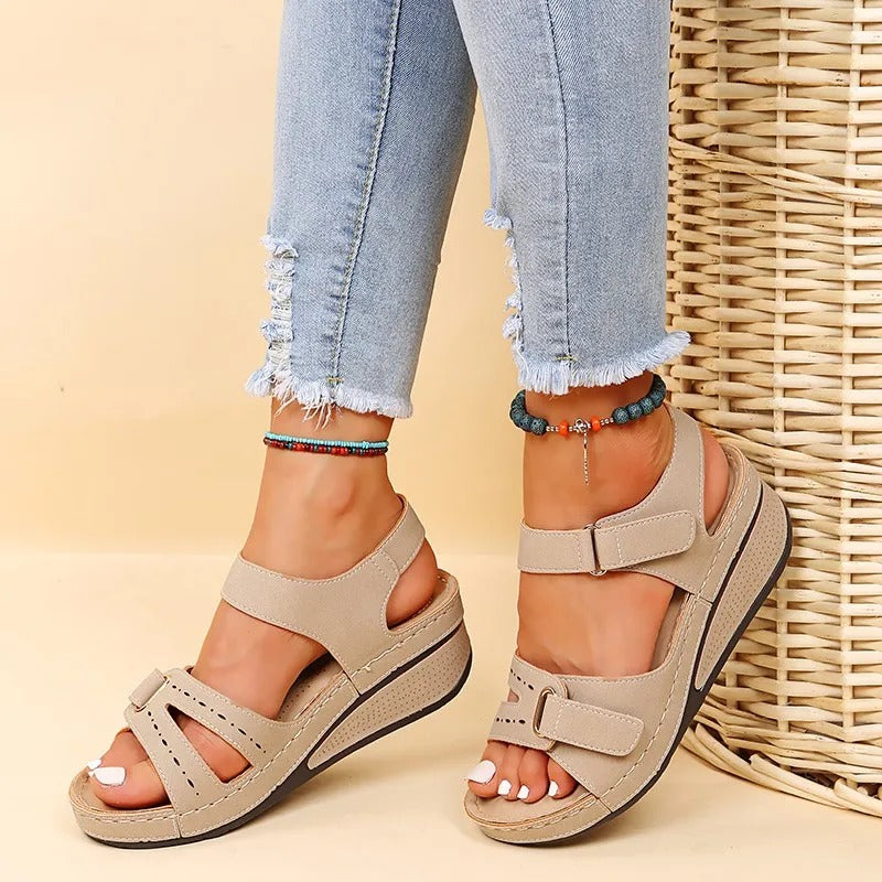 Sandalias de cuña de verano para mujer