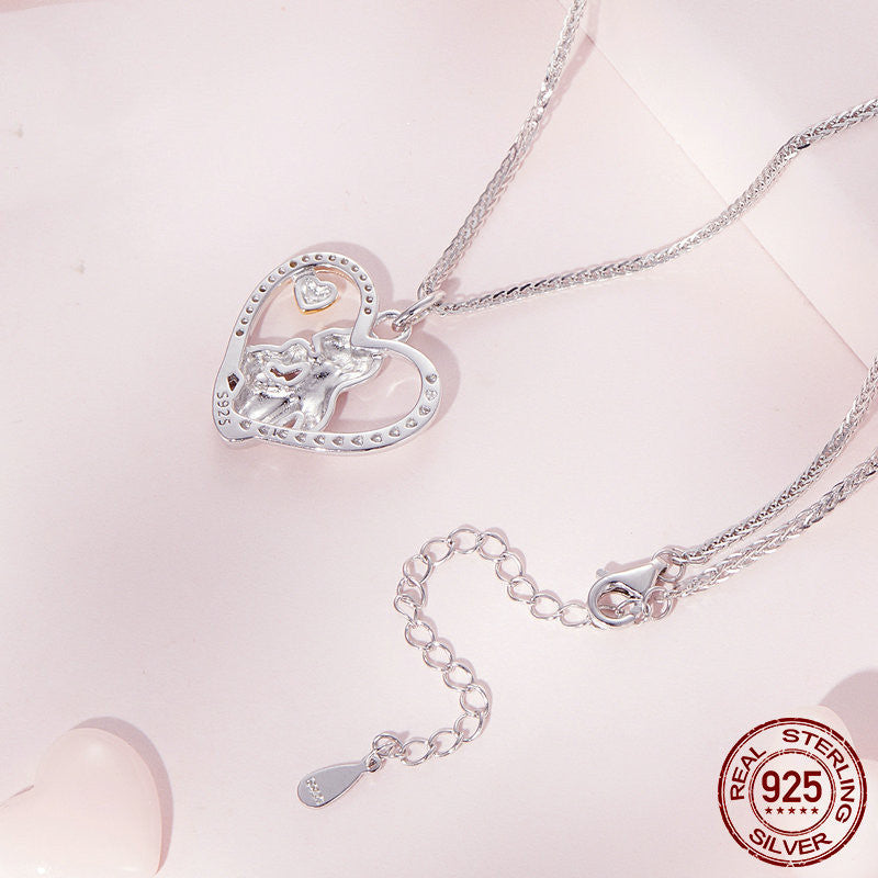 S925 Mother And Child Love Everything With Light Luxury Jewelry Accessories - Dazpy