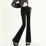 High Waist Slim Flare Jeans für Damen