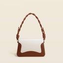 Genuine Leather Twisted Rope Handbag