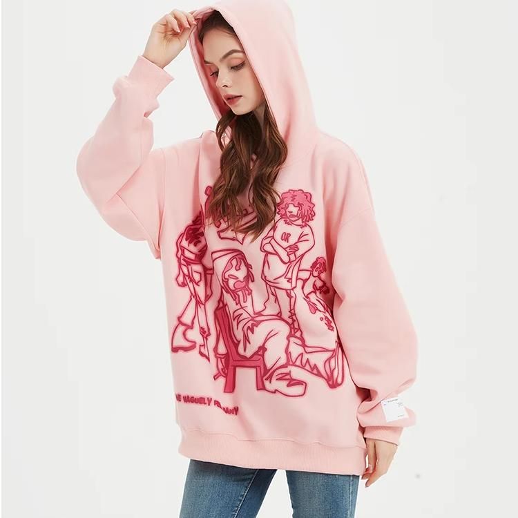 Sudadera con capucha de estilo callejero de anime Harajuku