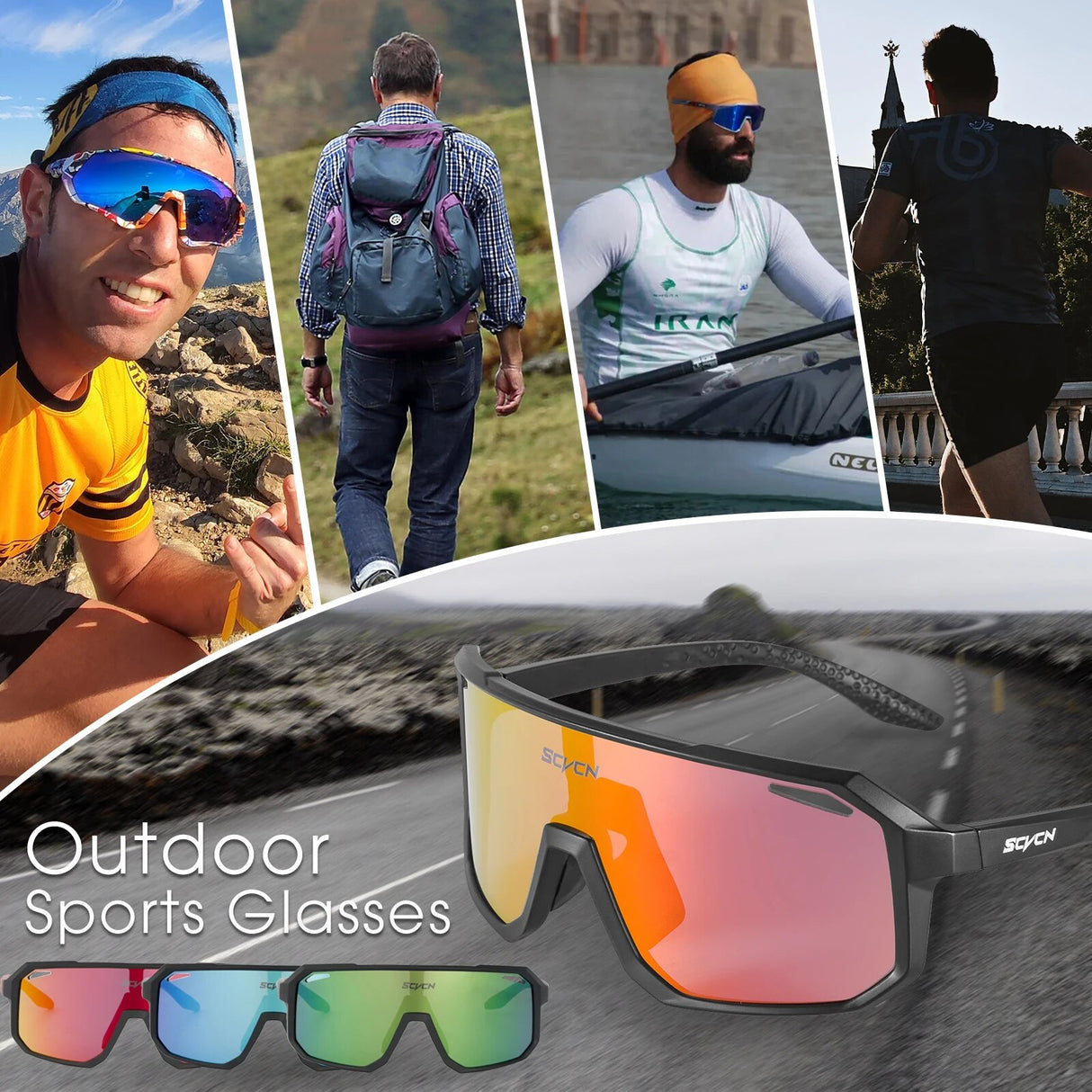 Gafas de sol fotocromáticas polarizadas con protección UV400 para múltiples deportes: gafas de alto rendimiento para ciclismo, carreras y aventuras al aire libre