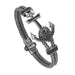 Men's Titanium Steel Diamond Boat Anchor Bracelet - Dazpy