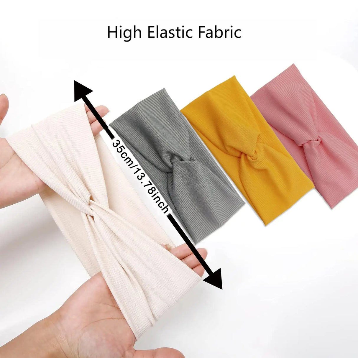 Elastisches Twist-Stirnband für Yoga, Workout, Laufen