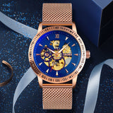 Men's High-end Automatic Mechanical Hollow Out Bottom Gear Creative Business Men's Watch - Dazpy