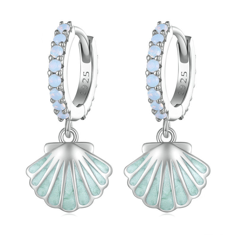 Shell Nano S925 Silver Earrings - Dazpy