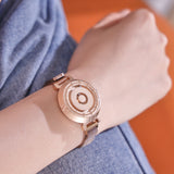 Women's Magnetic Non-glass Rolling Beads Bearing Watch Quartz - Dazpy