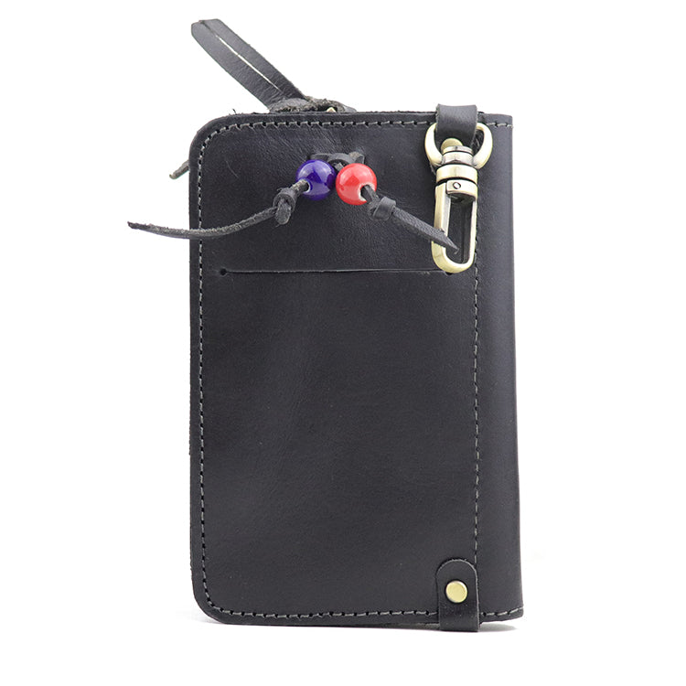 2-in-1 leather key card case - Dazpy