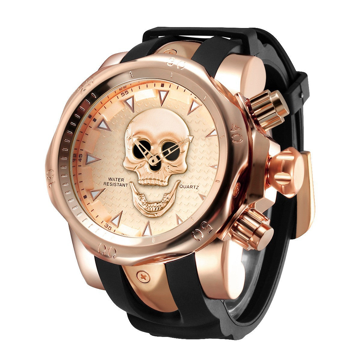 Men's Sports Fashion Skull Pattern Waterproof Watch - Dazpy