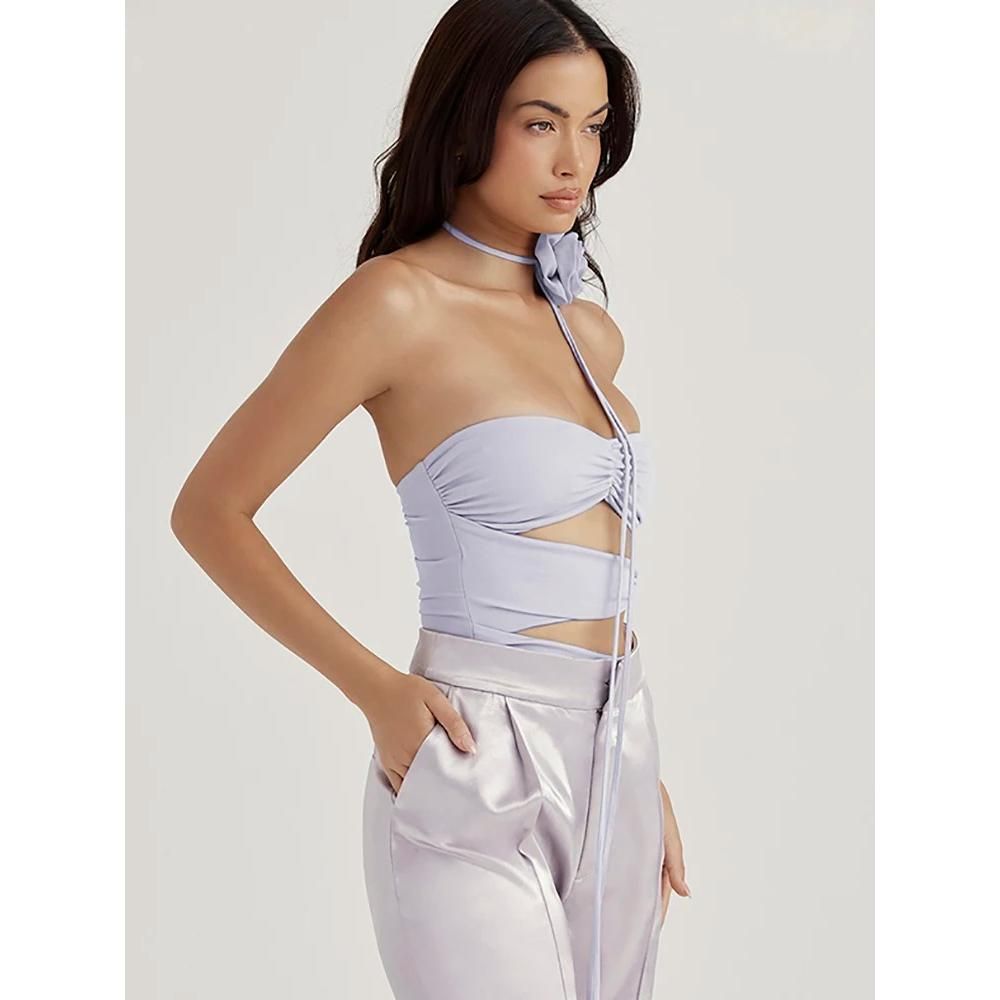 Purple Off-Shoulder Ruched Bodysuit