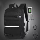 Anti-theft Combination Lock USB Charging Shoulder Bag - Dazpy