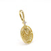 S925 Silver Plated K Gold Reversible Pendant - Dazpy