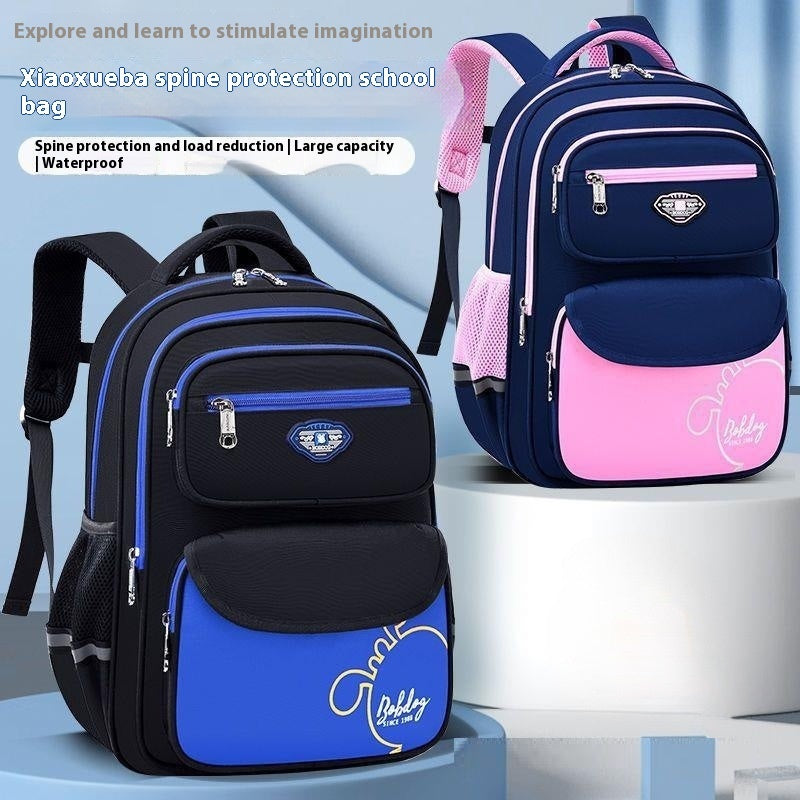 Burden-reducing Large Capacity Lightweight Sixth Grade Primary School Schoolbag