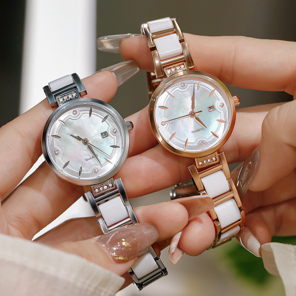 Elegant All-match Fashion Trendy Simple Special Interest Light Luxury Quartz Watch - Dazpy