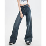 Vintage-Baggy-Jeans mit hoher Taille