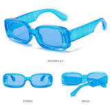 Stylish Plastic Clear Retro Sunglasses