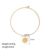 Stainless Steel Spiral Sunflower Pendant Necklace/Earrings