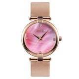 Ladies Mesh Strap Elegant Student Female Waterproof Quartz Watch - Dazpy