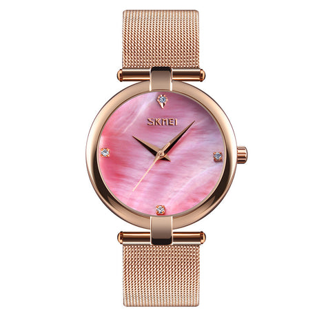 Ladies Mesh Strap Elegant Student Female Waterproof Quartz Watch - Dazpy