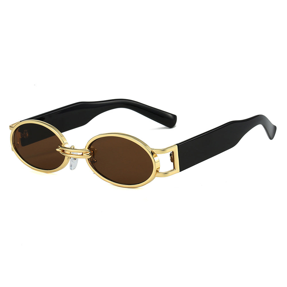 Vintage Oval Steampunk Sunglasses