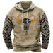 European And American 3D Printed Animal Graffiti Loose Hooded Sweater