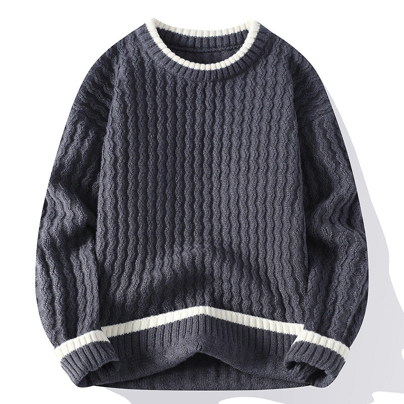 Round Neck Pullover Bottoming Shirt Loose And Warm Sweater