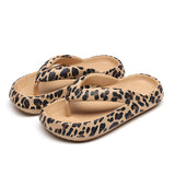 Sandalias cómodas con estampado de leopardo para mujer de verano