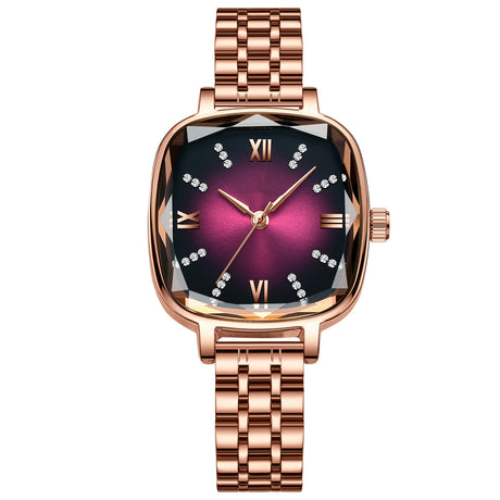 Women's Fashion Waterproof Solid Steel Strap Watch - Dazpy