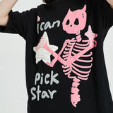 Camiseta gráfica Calavera Esqueleto Estrella