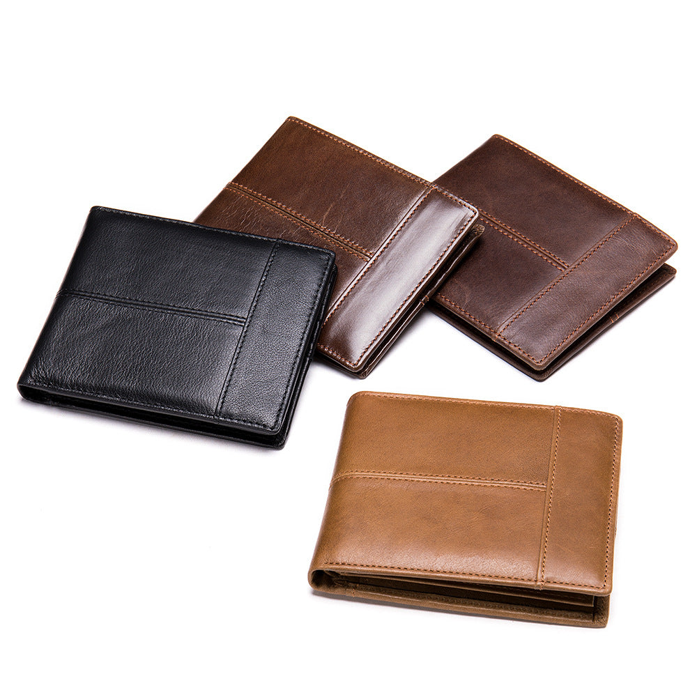 Anti-theft leather men's wallet - Dazpy