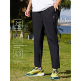 Men's Four-Side Elastic Woven Fitness Pants - Spring & Summer Stretch Straight Pants