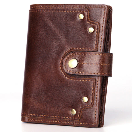 Men's high-end suede leather business wallet - Dazpy