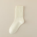 Women's Mid-Tube Cotton Socks for Spring and Autumn