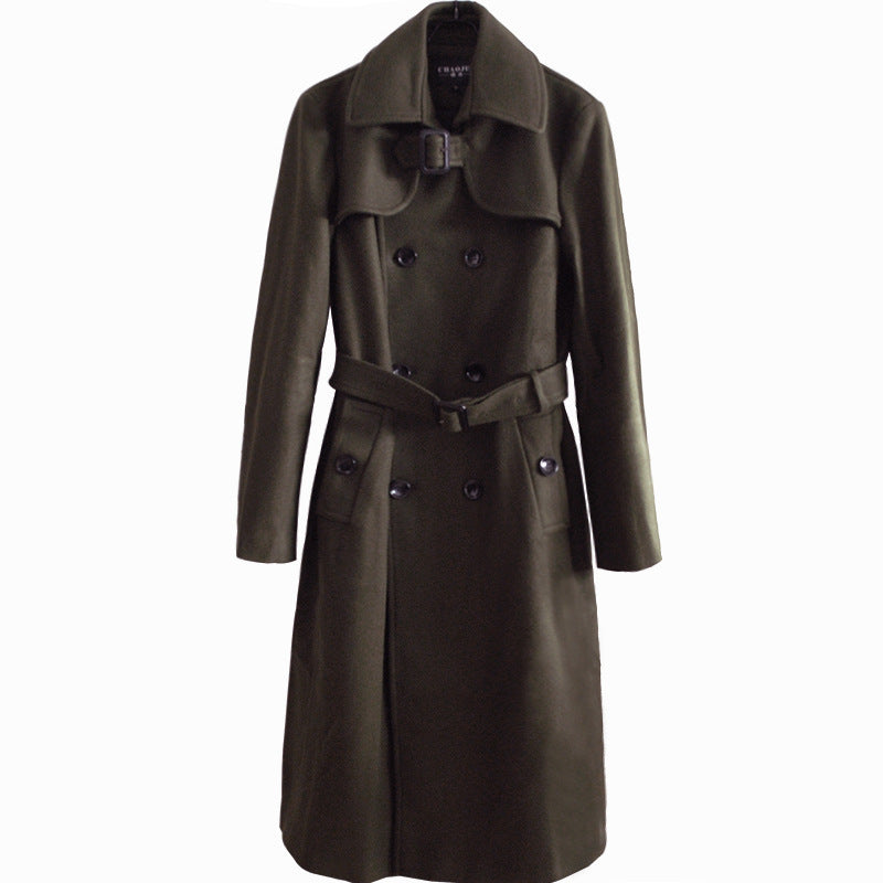 Men's Super Long Woolen Overcoat