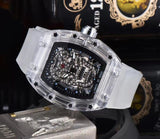 Dunhuang Popular Men's Business Watch Ghost Punk Diamond Transparent Case - Dazpy