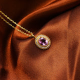 Simple Atmosphere Amethyst Necklace - Dazpy