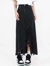 High Waist Denim Skirt