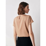 Blusa de seda informal elegante de verano