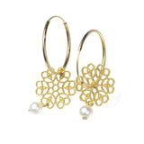 Baroque Retro Hollow Pearl Earrings For Women - Dazpy