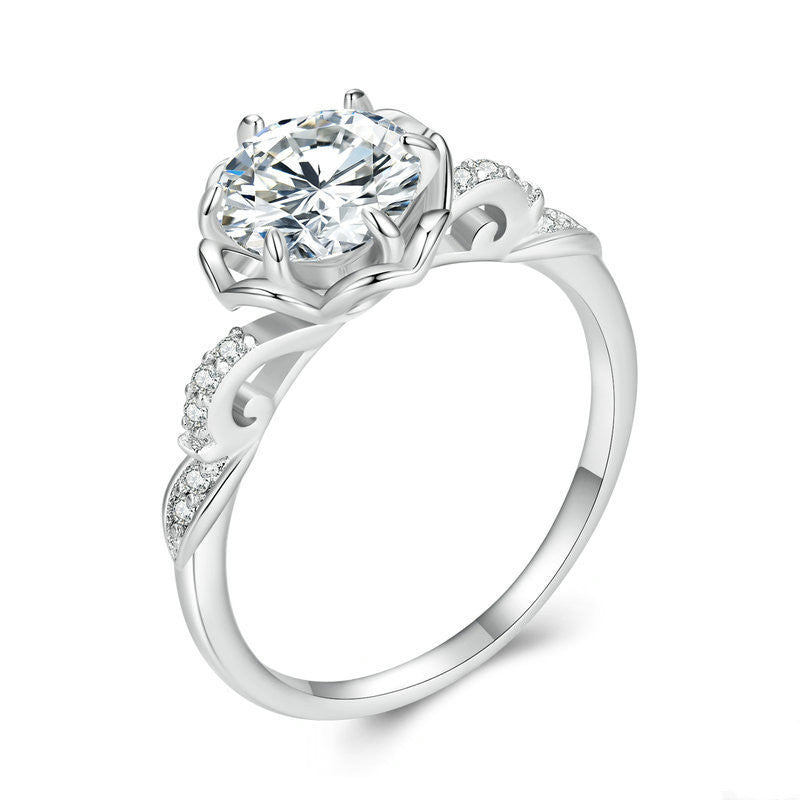 New Fashion Platinum Plated Ring - Dazpy