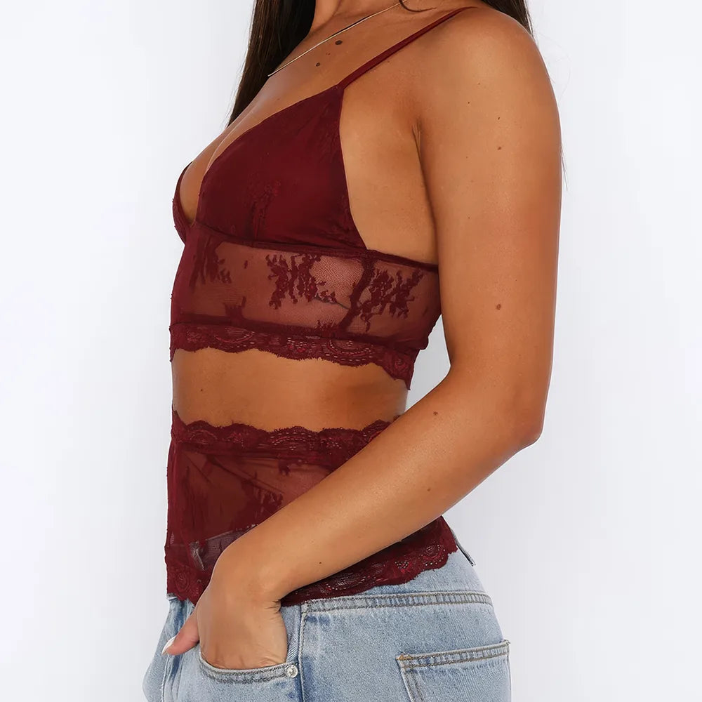 Floral Lace Cami Top