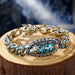 Turquoise Six Character Truth Word Nine Eye Day Bead Bracelet - Dazpy