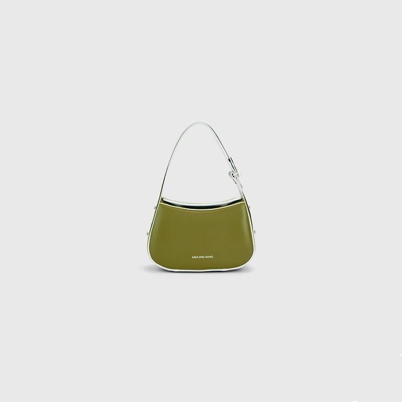 Kleine Hobo-Tasche aus Vintage-Leder