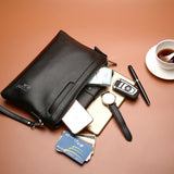 Men's soft leather clutch - Dazpy